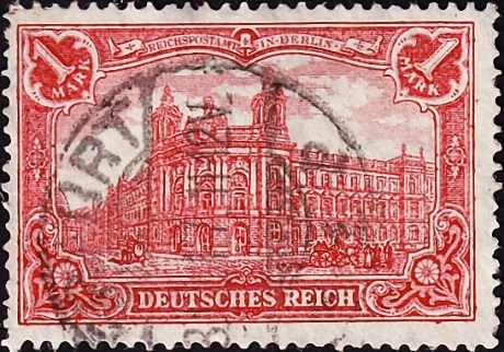 Германия , рейх . 1915 год . Главное почтовое отделение, Берлин , 1 м . Каталог 3,50 фунта . (2)